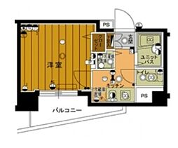 スカイコート池袋第7 3階1Kの間取り
