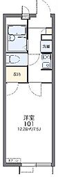 レオパレス松風ハイツ 1Kの間取図画像
