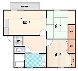 間取図画像 2LDK