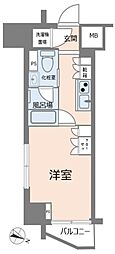 AXAS板橋本町3 1Kの間取図画像