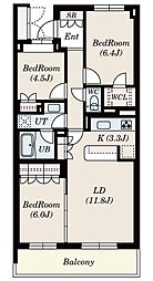 S-FORT横浜青葉台 3LDKの間取図画像