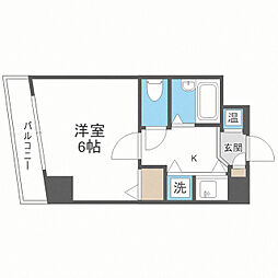 エスポワールマンション天神南 1Kの間取図画像