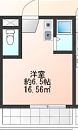 メゾン・エスポワール ワンルームの間取図画像