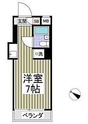 アーバンハイム寿 ワンルームの間取図画像