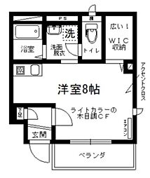 フローラ ワンルームの間取図画像