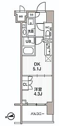 SEASONFLATS大森Airy 1DKの間取図画像