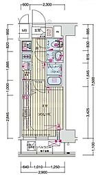 プレリス横浜アルヴィア 1Kの間取図画像