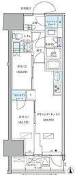 パークアクシス品川天王洲アイル 2DKの間取図画像