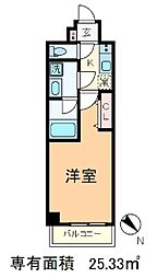 JR京浜東北・根岸線 王子駅 徒歩9分の賃貸マンション 4階1Kの間取り