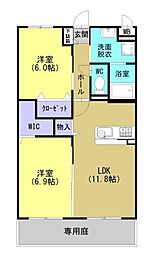 エイトパレス 2LDKの間取図画像
