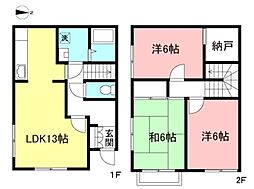 サンハイツK3 3SLDKの間取図画像