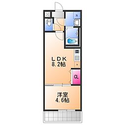 フジパレス堺大浜2番館 1LDKの間取図画像