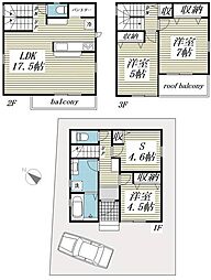 Sumai-to志木市下宗岡01 1階3SLDKの間取り