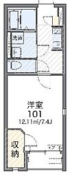 レオネクスト小山ロイヤル館 1Kの間取図画像