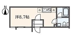 J-ARC白山 ワンルームの間取図画像