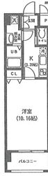 コモン西葛西 1Kの間取図画像