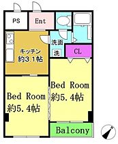 ウインベルデュエット調布1 402 ｜ 東京都調布市上石原３丁目（賃貸マンション2K・2階・34.55㎡） その2