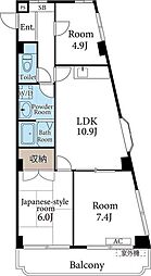 ロイヤルタウン下九沢 3階3LDKの間取り
