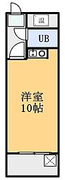 本郷ハイツ ワンルームの間取図画像