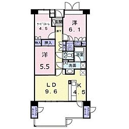 ノーブル・フォレスタ 3LDKの間取図画像