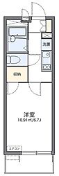レオパレスBELL 1Kの間取図画像
