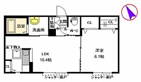 ナチュラル和　Ａ棟 A0102 ｜ 福岡県北九州市小倉南区中貫１丁目14-1（賃貸アパート1LDK・1階・40.85㎡） その2