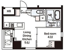 Weave Base -Asukayama Park 飛鳥山公園 7階1LDKの間取り