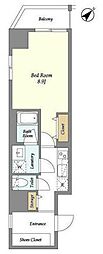 イルヴィアーレ板橋本町2 1Kの間取図画像