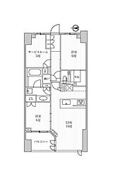 ディームス方南町 3階1SLDKの間取り