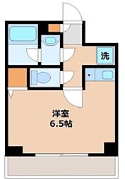 ロイヤルバーロン 7階ワンルームの間取り