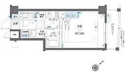 AELL蒲田南 3階1Kの間取り