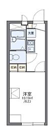 レオパレスエキノックスB 1Kの間取図画像