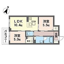 トロワベルテュ 00105 ｜ 東京都町田市金森１丁目330-1（賃貸マンション2LDK・1階・51.96㎡） その2