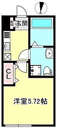 creal住吉 1Kの間取図画像