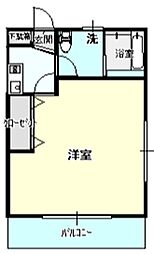 UYO高田馬場ザレジデンス 1階1Kの間取り