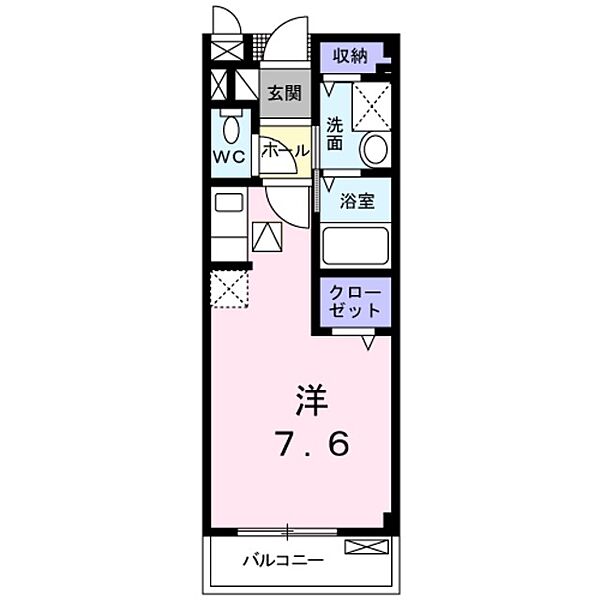 ヴェルデ ｜大阪府阪南市下出(賃貸アパート1R・1階・25.25㎡)の写真 その2