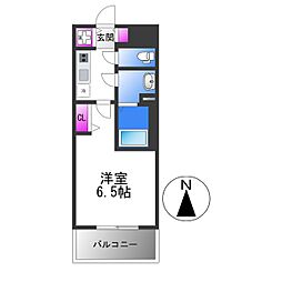 Osaka Metro中央線 深江橋駅 徒歩7分の賃貸マンション 9階1Kの間取り