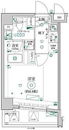 JR中央線 立川駅 徒歩10分の賃貸マンション 3階1Kの間取り
