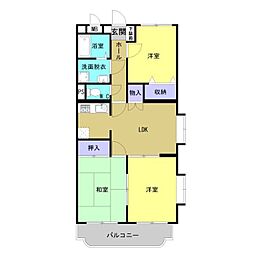 サン丸山 3LDKの間取図画像
