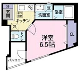 NARASHINO BASE 2階1Kの間取り