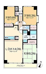 ドゥーブル水元 3LDKの間取図画像