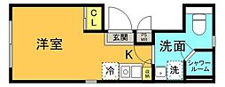レイアス神田神保町 ワンルームの間取図画像