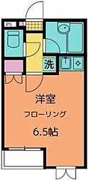 アリエル ワンルームの間取図画像