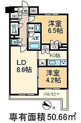 パークアクシス東十条 1SLDKの間取図画像