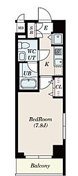 S-FORT船橋本町 1Kの間取図画像