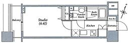 ファーストリアルタワー新宿 1Kの間取図画像