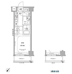 RELUXIA北赤羽 3階1Kの間取り