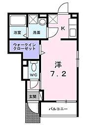 ＳＳ・ＴＲＡＩＬ 1階1Kの間取り