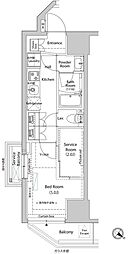 ARKMARK巣鴨COURT 1Kの間取図画像
