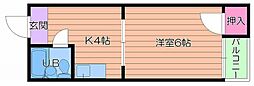 FDS内代 1DKの間取図画像